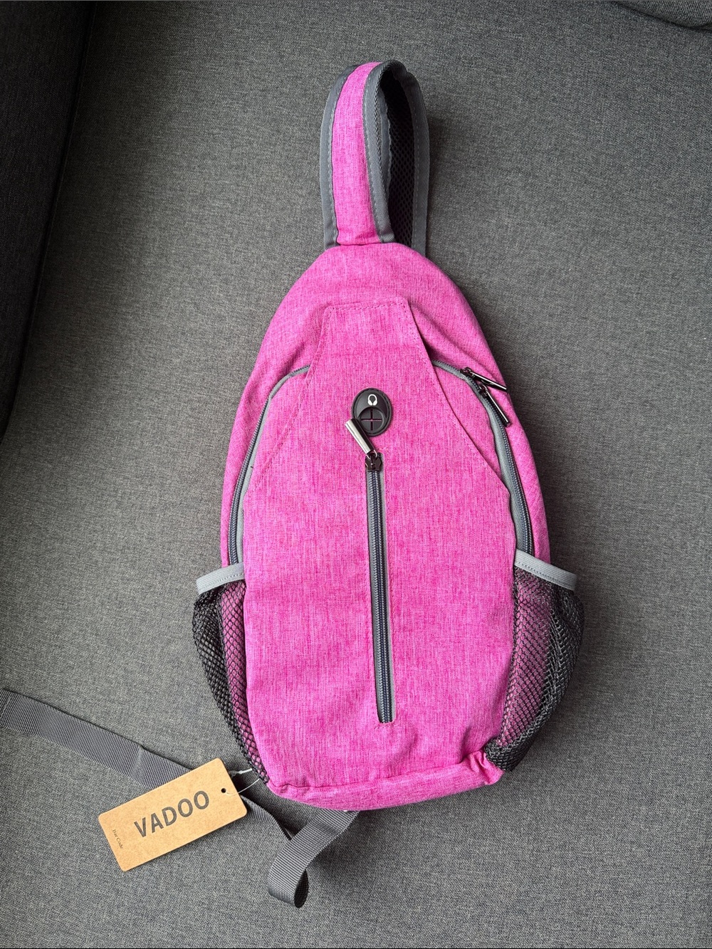 NWT VADOO Sling Backpack Crossbody Chest Bag Pink Travel Daypack